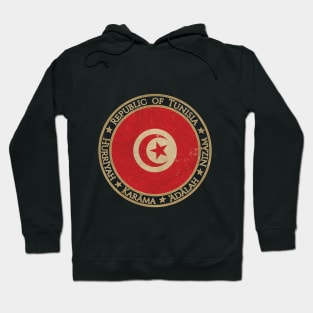 Vintage Republic of Tunisia Africa African Flag Hoodie